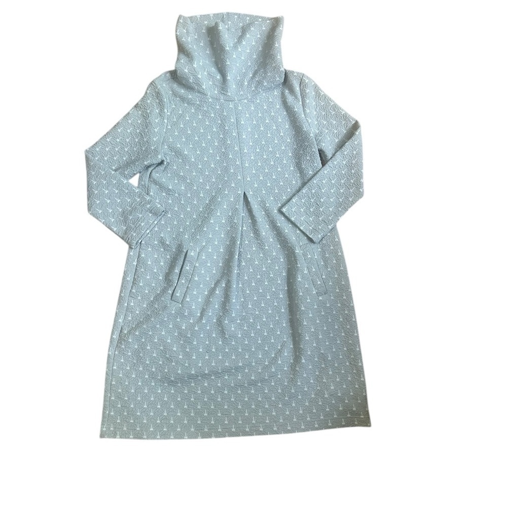 Tyler Boe Soft Gray Knit Turtleneck Sweater Dress Size Small